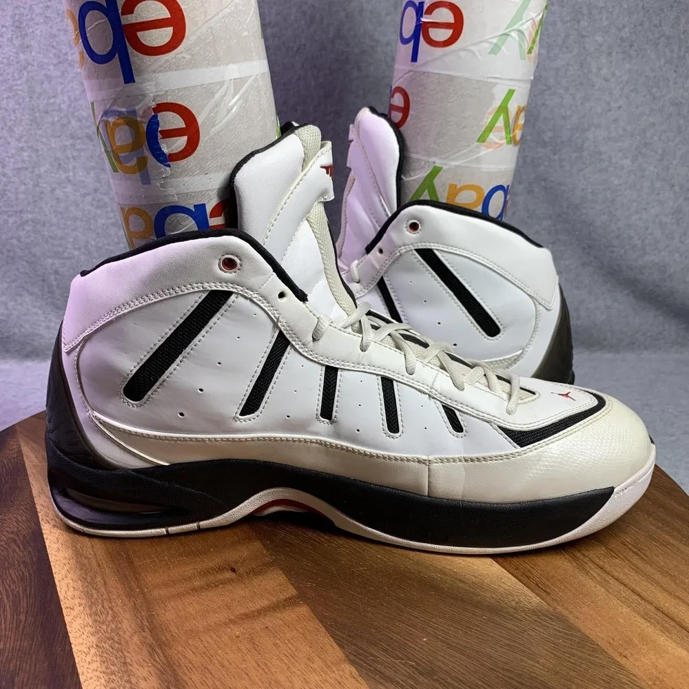 Nike Air Jordan Shoes Melo M7 Size 13 'White Black' Carmelo Anthony 414843-102